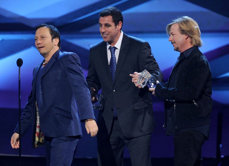 Rob Schneider, Adam Sandler and David Spade