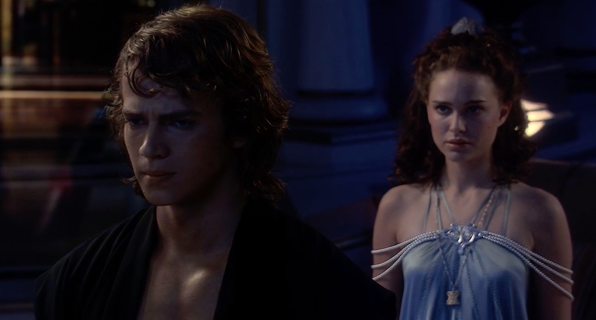 Anakin Skywalker and Padmé Amidala discuss his visions of her death in 'Revenge of the Sith.' 