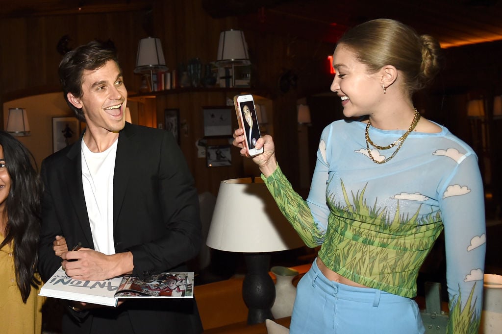 Antoni Porowski and Gigi Hadid attend Antoni Porowski Celebrates The Launch Of 'Antoni In The Kitchen' 