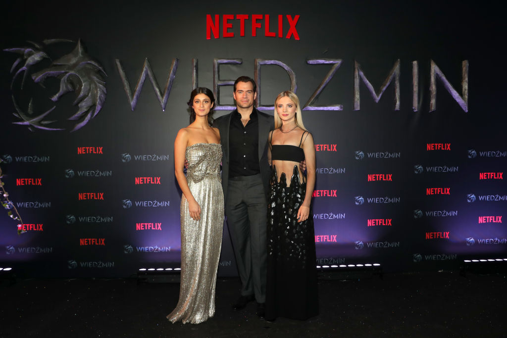 Anya Chalotra, Henry Cavill, and Freya Allan of 'The Witcher'