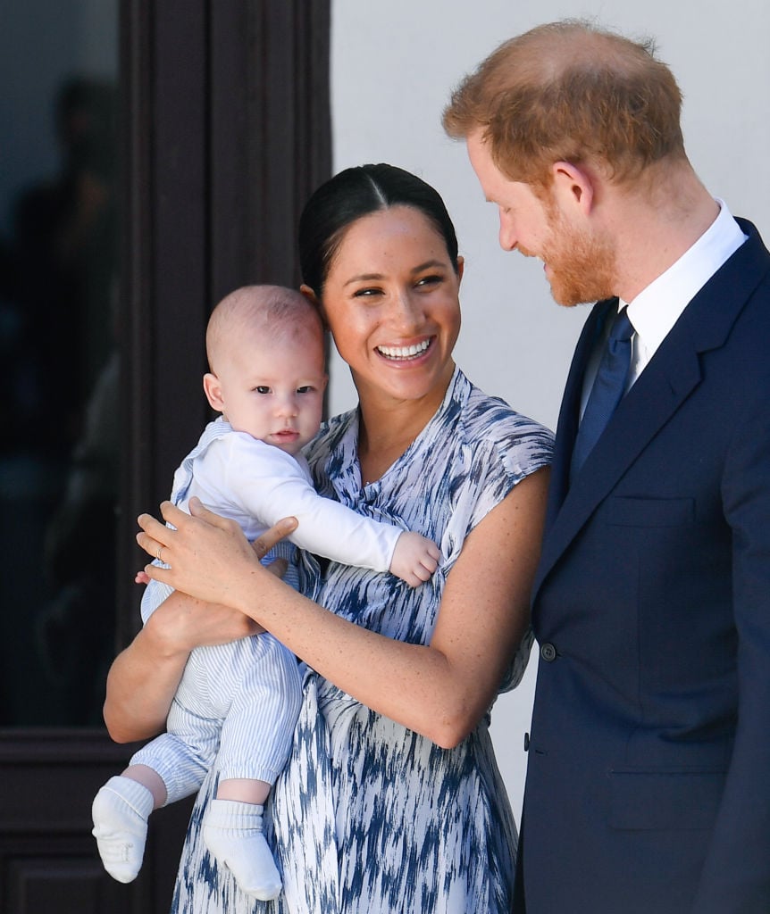 Archie Harrison Mountbatten-Windsor, Meghan Markle, and Prince Harry