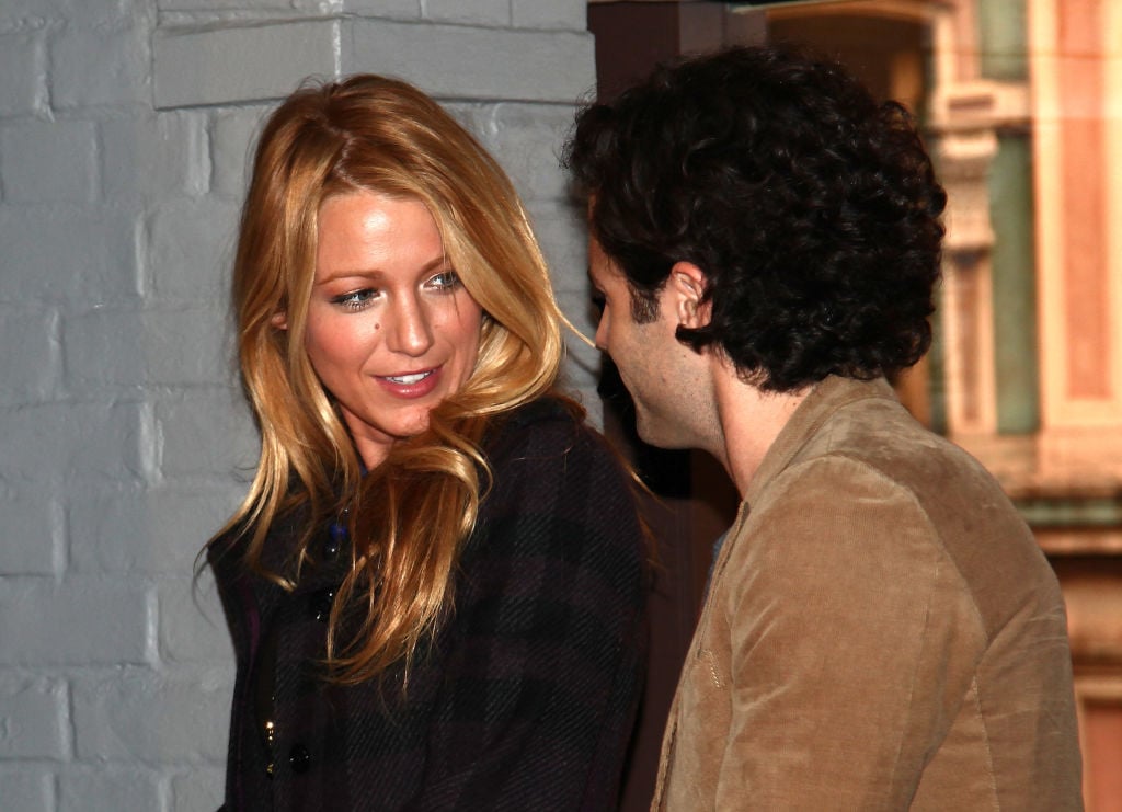 Blake Lively and Penn Badgley at an event in 2012
