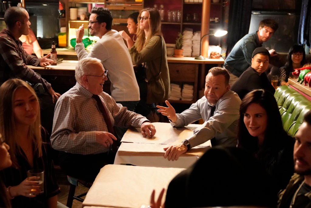 Len Cariou as Henry Reagan, Donnie Wahlberg as Danny Reagan on 'Blue Bloods'