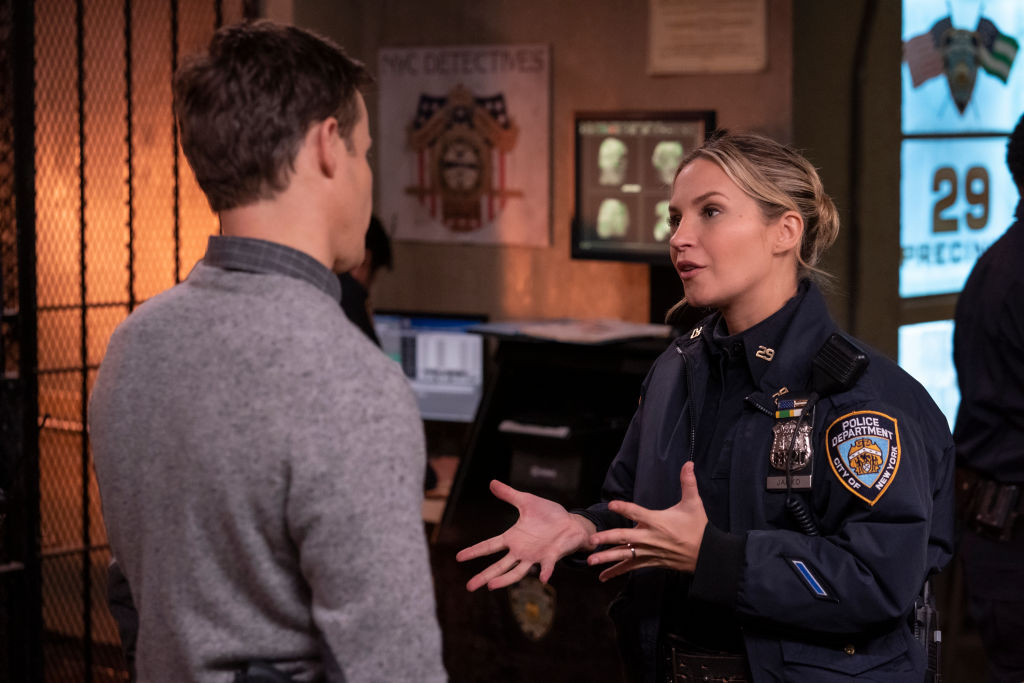 Will Estes as Jamie Reagan, Vanessa Ray as Officer Eddie Janko on 'Blue Bloods'