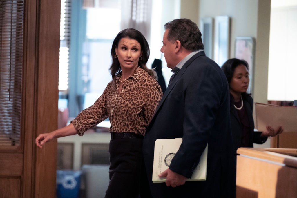 Bridget Moynahan as Erin Reagan, Steve Schirripa as Anthony Abetamarco on 'Blue Bloods'