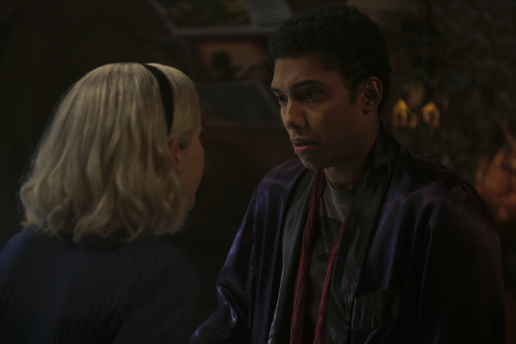 Ambrose and Sabrina talk in Part 2, Chapter 16, 'CHILLING ADVENTURES OF SABRINA.'