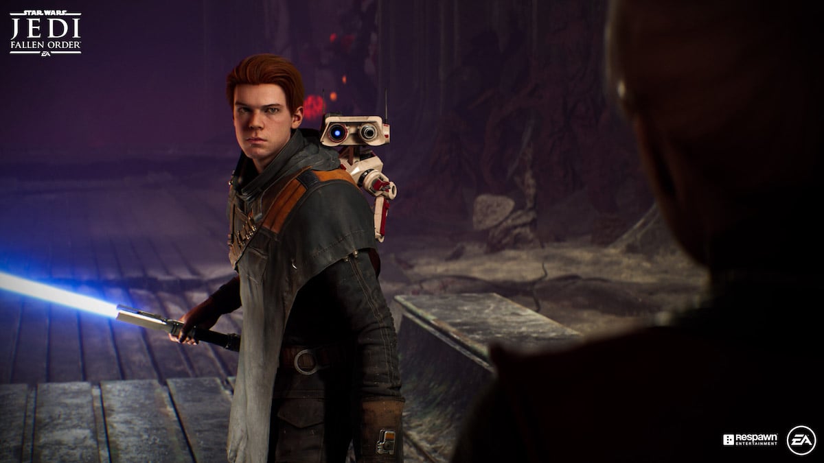 Cal Kestis (played by Cameron Monaghan) in the game, 'Jedi: Fallen Order.'
