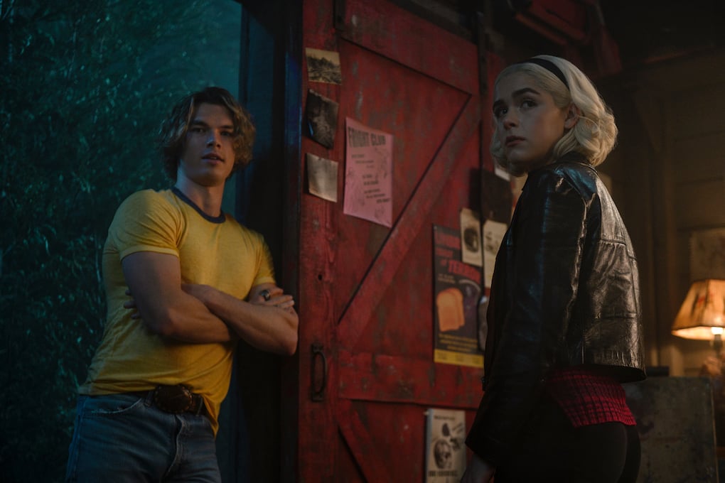 Caliban comes to Sabrina's aid to help Roz in 'CHILLING ADVENTURES OF SABRINA.'