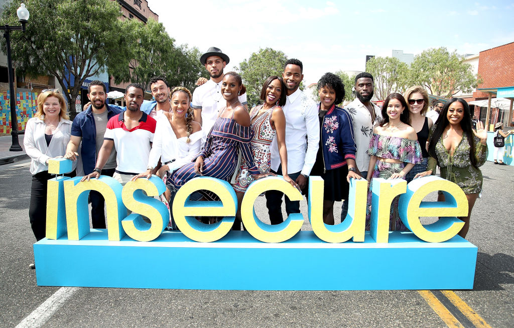 The cast of "Insecure" at an event in 2017