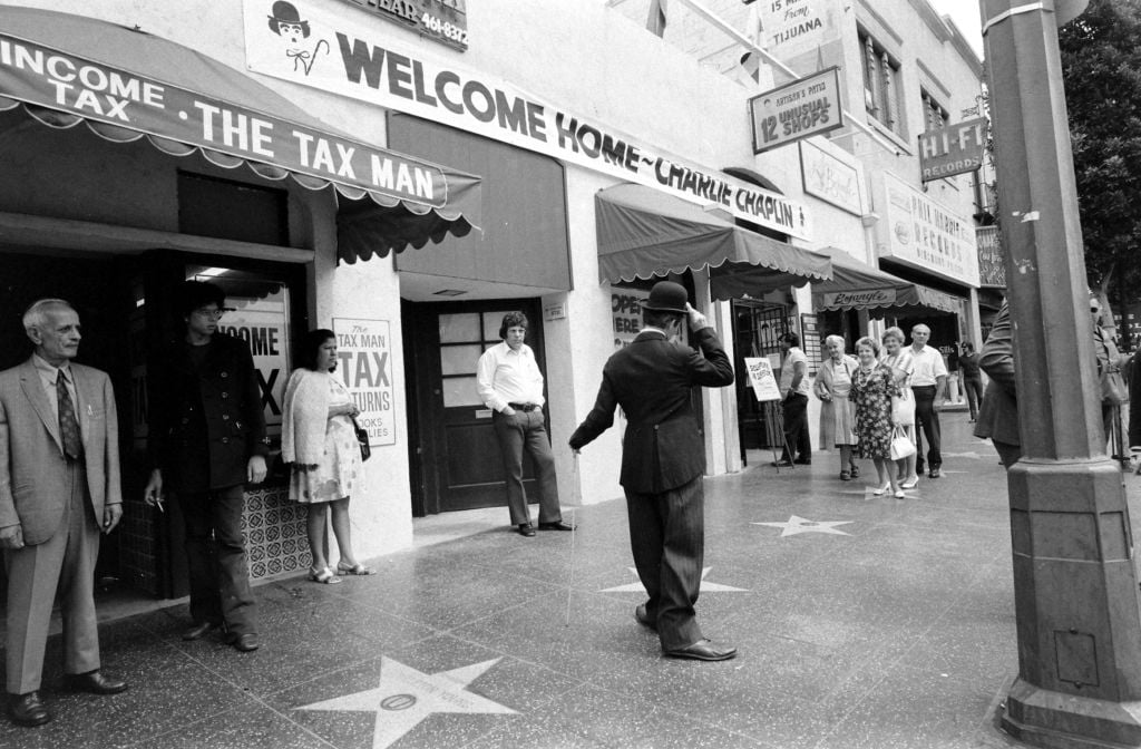 Charlie Chaplin walk of fame star