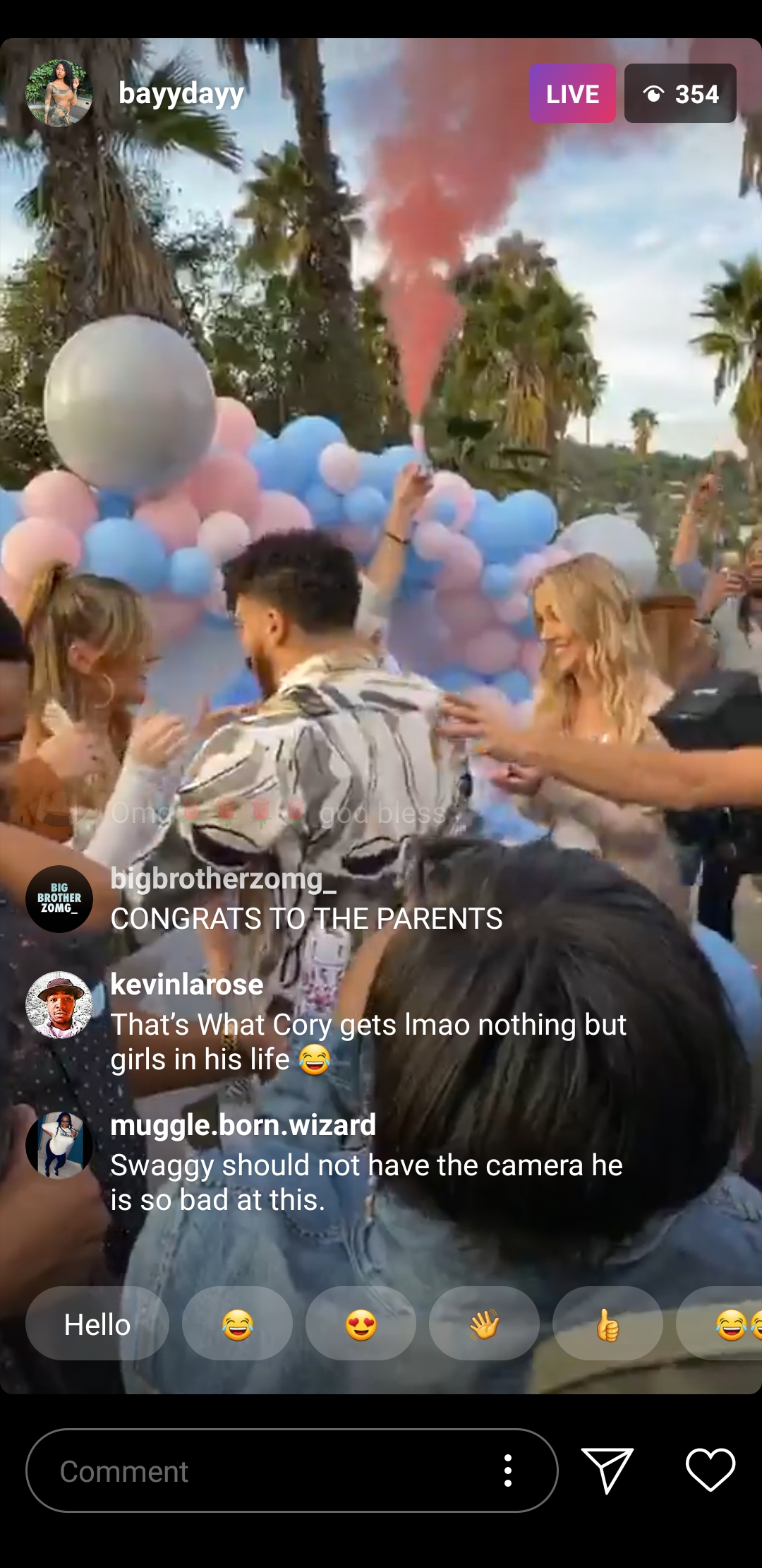 Cory Wharton Taylor Selfridge gender reveal