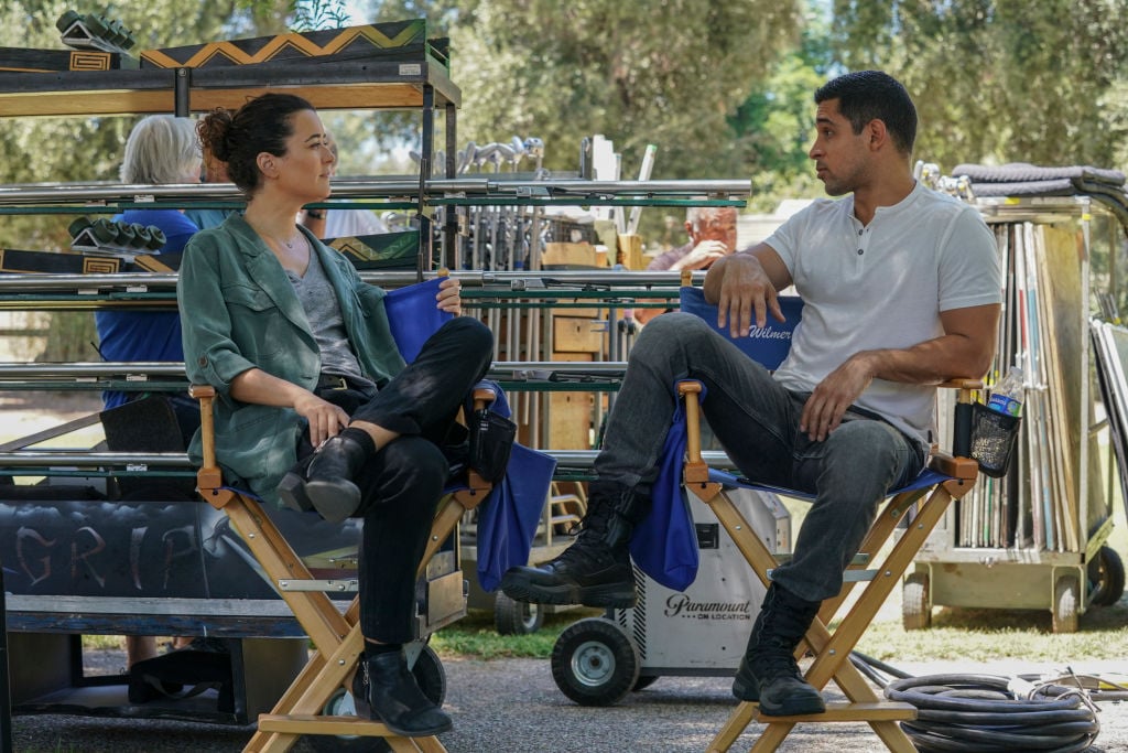 Cote de Pablo as Ziva David and Wilmer Valderrama as NCIS Special Agent Nicholas "Nick" Torres. | Michael Yarish/CBS via Getty Images