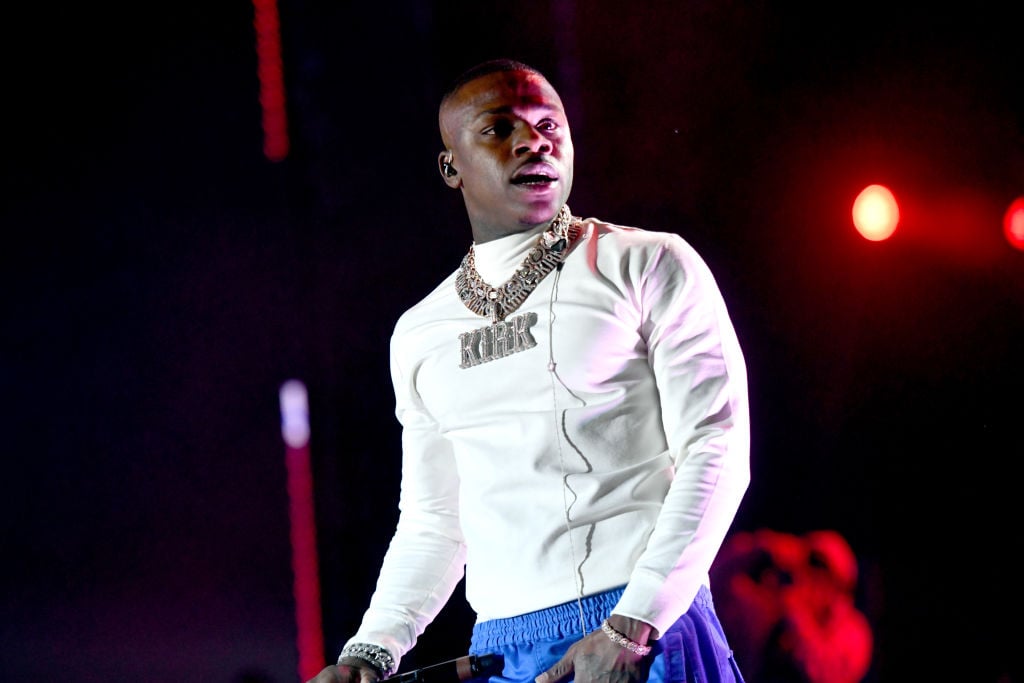 DaBaby performing onstage at 2019 Rolling Loud LA