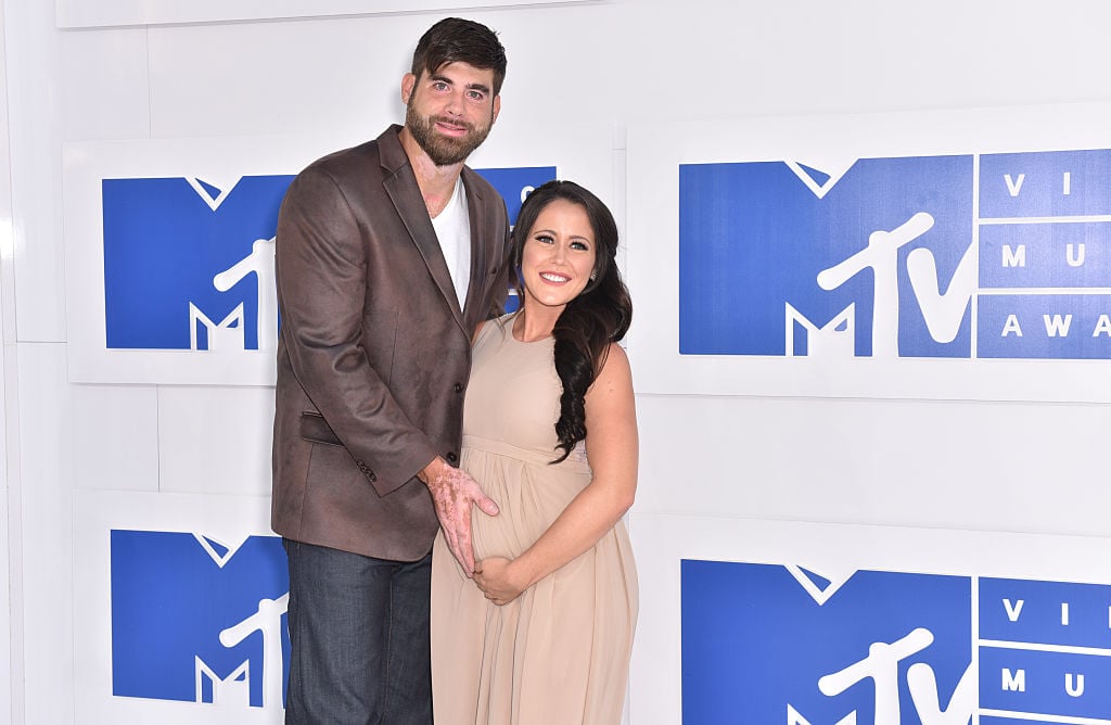 David Eason and Jenelle Evans attend the 2016 MTV Video Music Awards