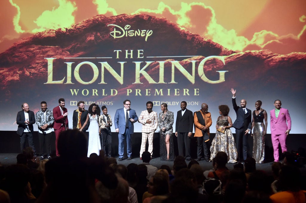 Hans Zimmer and the cast of Disney's photo-real adaptation of 'The Lion King'