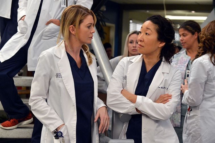 Ellen Pompeo and Sandra Oh