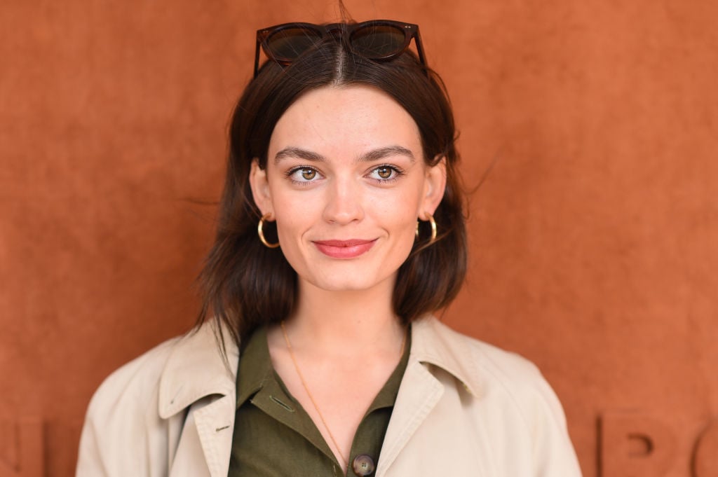 Actress Emma Mackey attends the 2019 French Tennis Open.