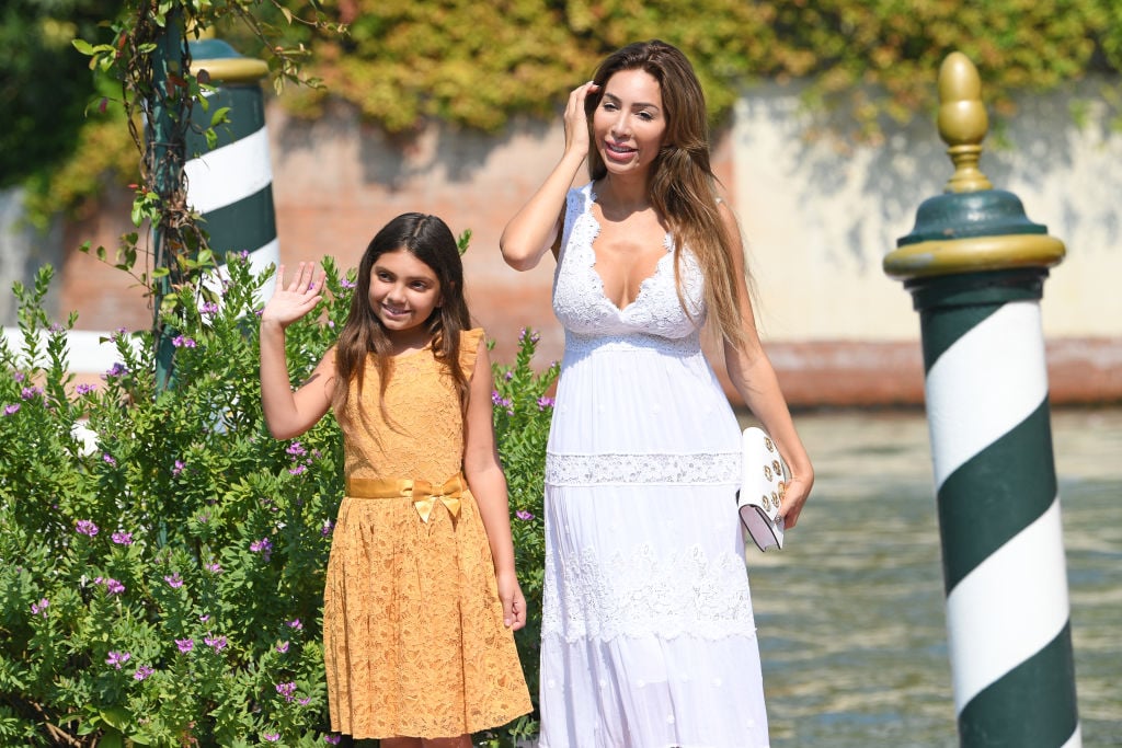 Sophia Abraham and Farrah Abraham are seen arriving at the 76th Venice Film Festival on August 30, 2019 