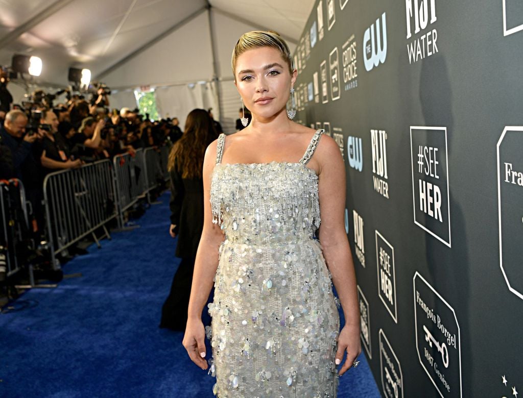 Florence Pugh attends the 25th Annual Critics' Choice Awards on Jan. 12, 2020
