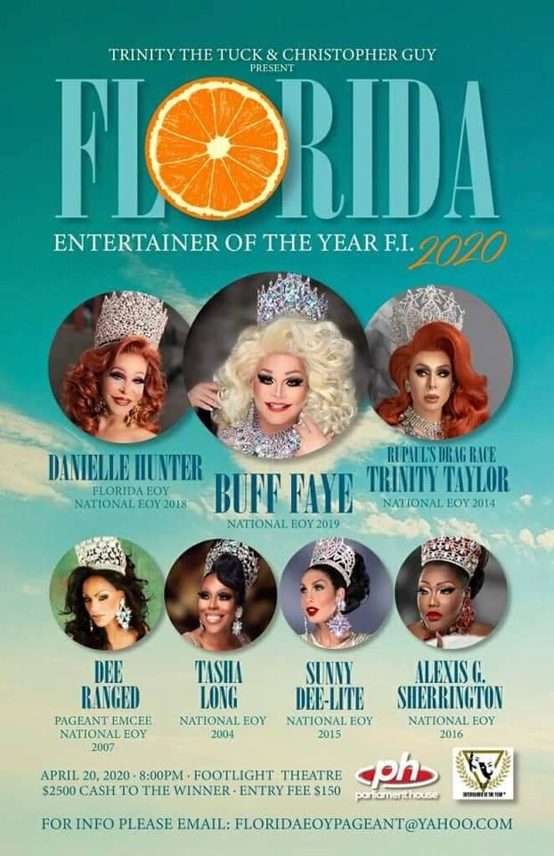Florida Entertainer of the Year poster