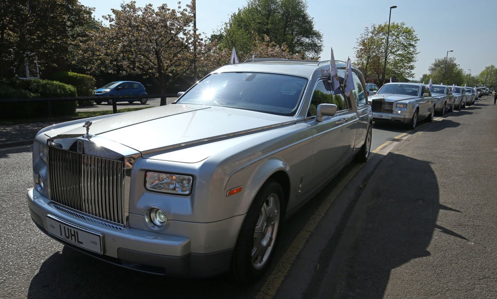 The cortege for the funeral of Queenie, the mother of Big Fat Gypsy Weddings star Paddy Doherty