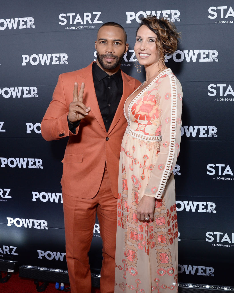 Omari Hardwick and Jennifer Pfautch