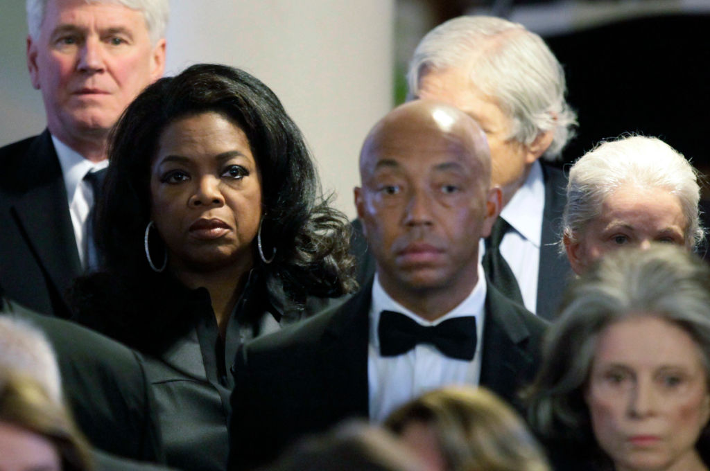 Oprah Winfrey and Russell Simmons