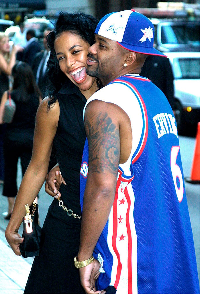 Aaliyah and Damon Dash