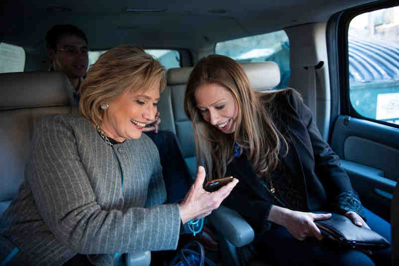 Hillary and Chelsea Clinton