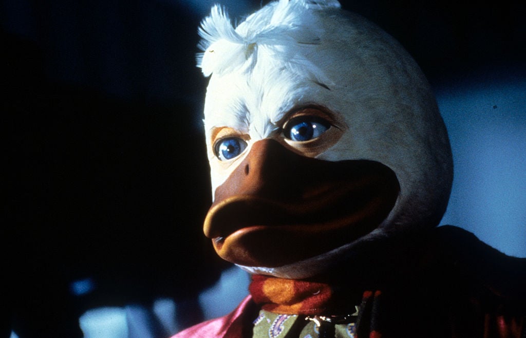 Howard in a scene from the film 'Howard The Duck', 1986.