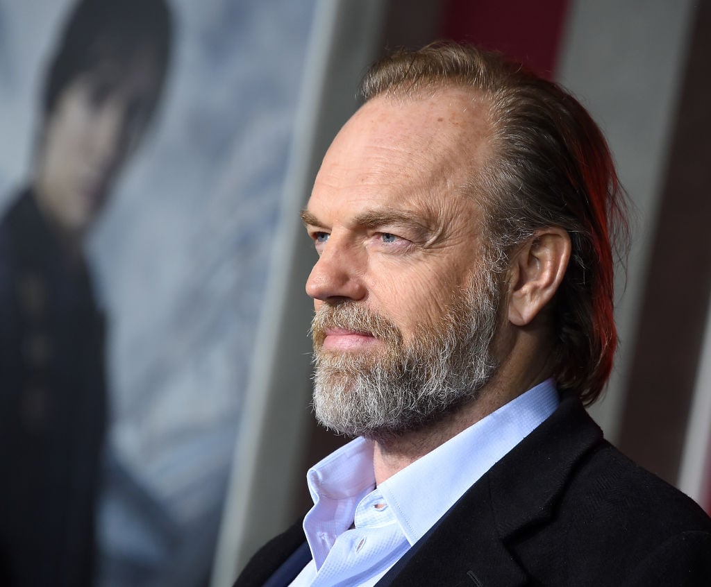 Hugo Weaving at the premiere of 'Mortal Engines'