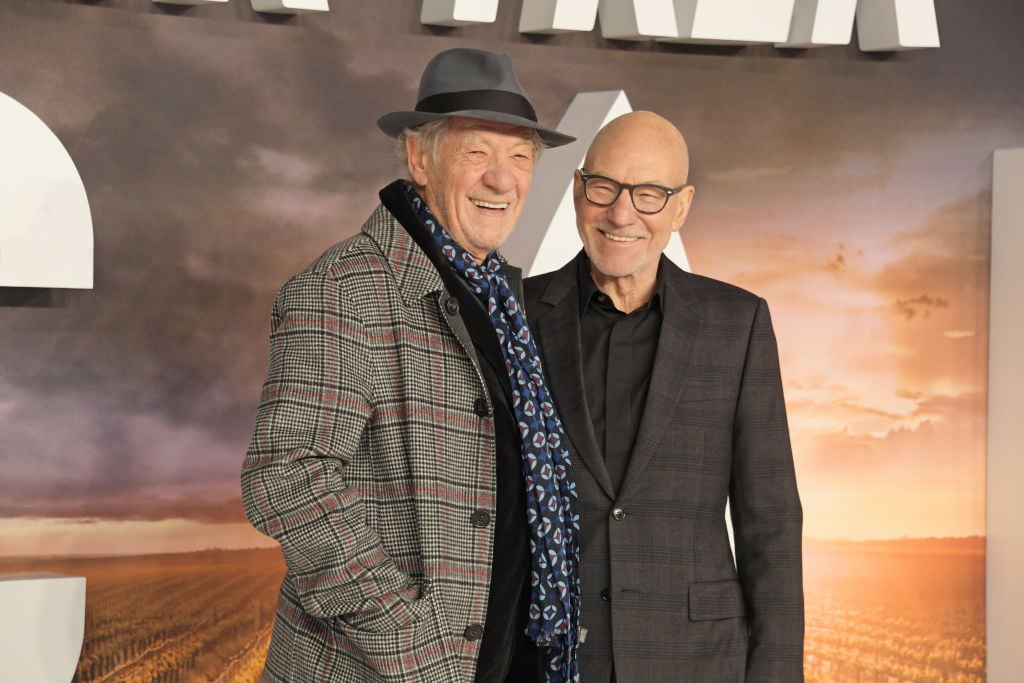Sir Ian McKellen and Sir Patrick Stewart at the premiere of 'Star Trek: Picard'