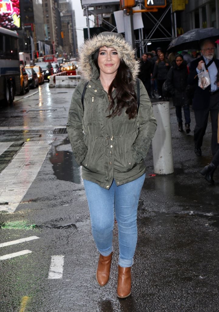 Jenelle Evans is seen on April 05, 2019 in New York City.