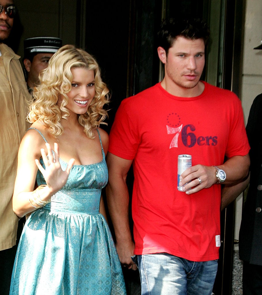 Jessica Simpson and Nick Lachey in August 2005