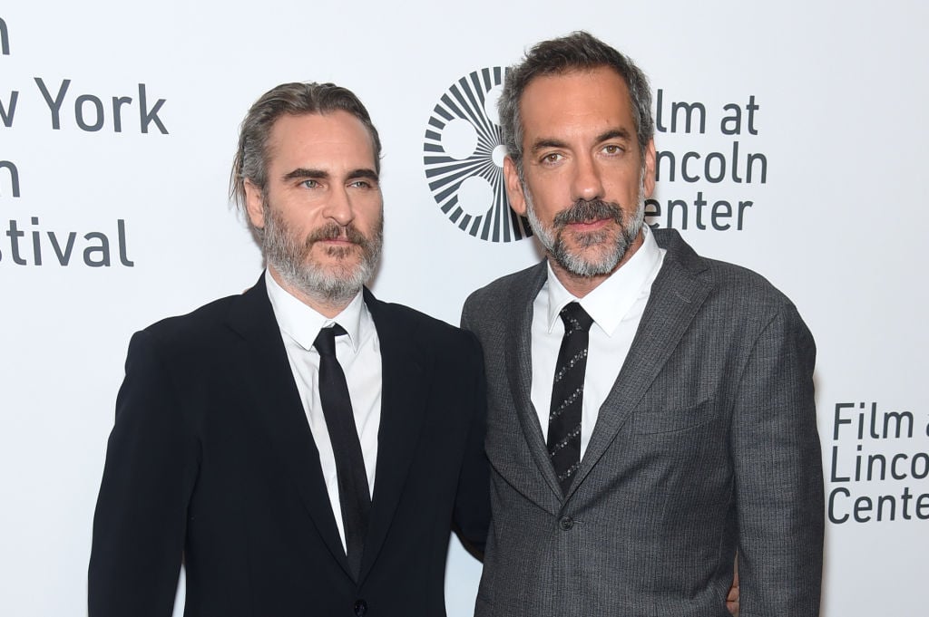 Joaquin Phoenix and Todd Phillips at the 57th New York Film Festival