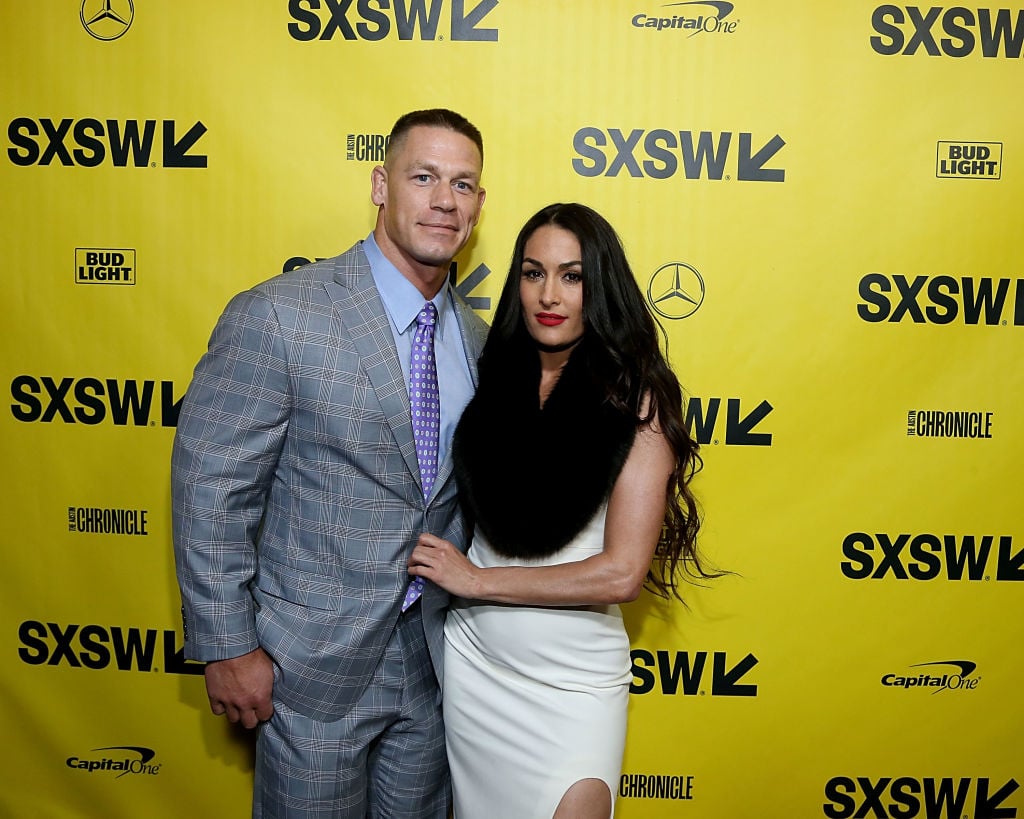 John Cena and Nikki Bella on the red carpet in March 2018