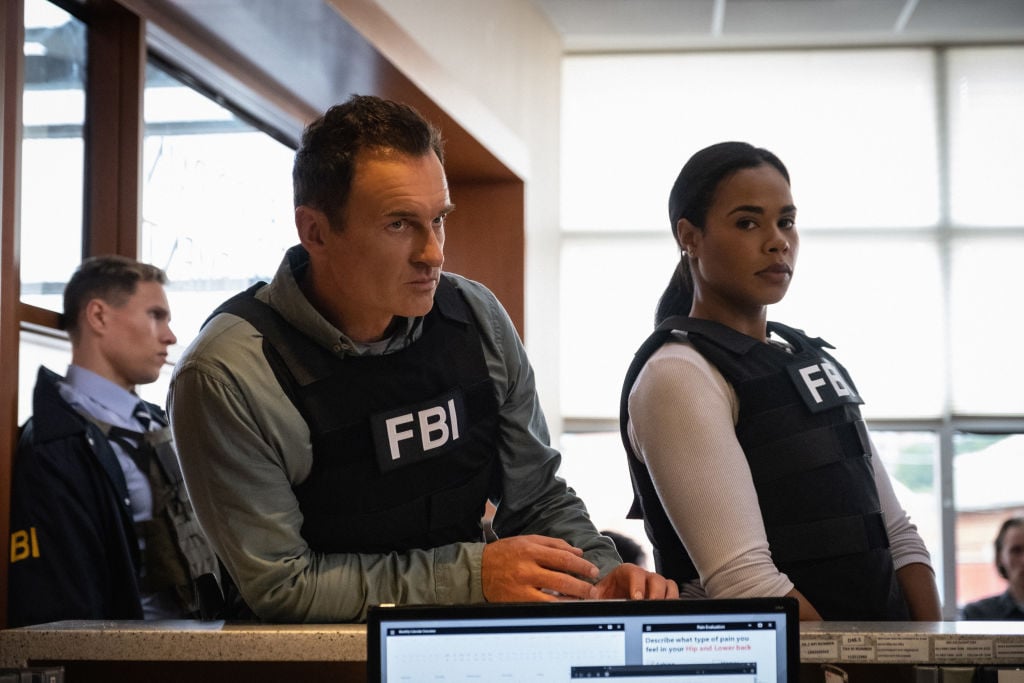 (L-R)  Julian McMahon as Jess LeCroix and  Roxy Sternberg as Sheryll Barnes | Jeff Neumann/CBS via Getty Images