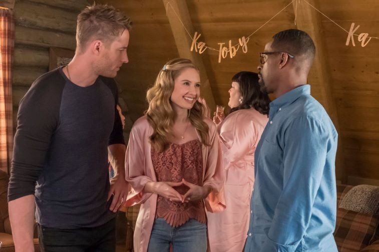 Justin Hartley, Caitlin Thompson and Sterling K. Brown
