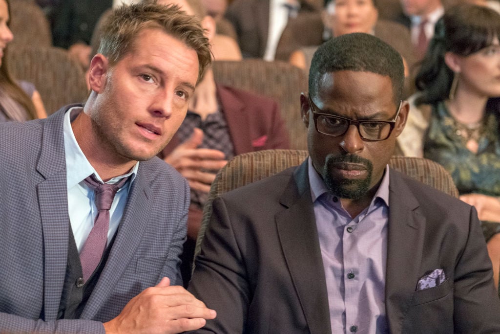 Justin Hartley as Kevin Pearson and Sterling K. Brown as Randall Pearson in 'This Is Us' Season 3