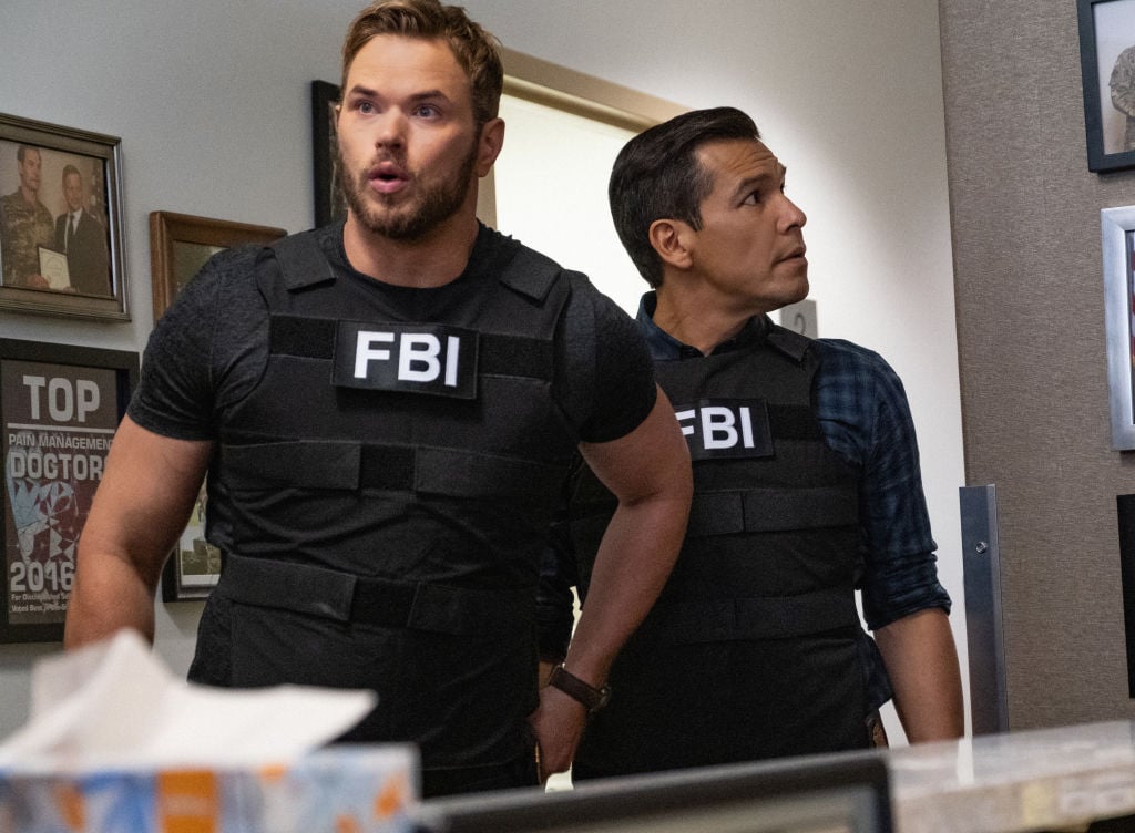 Kellan Lutz as Kenny Crosby and Nathaniel Arcand as Clinton Skye. |  Jeff Neumann/CBS via Getty Images