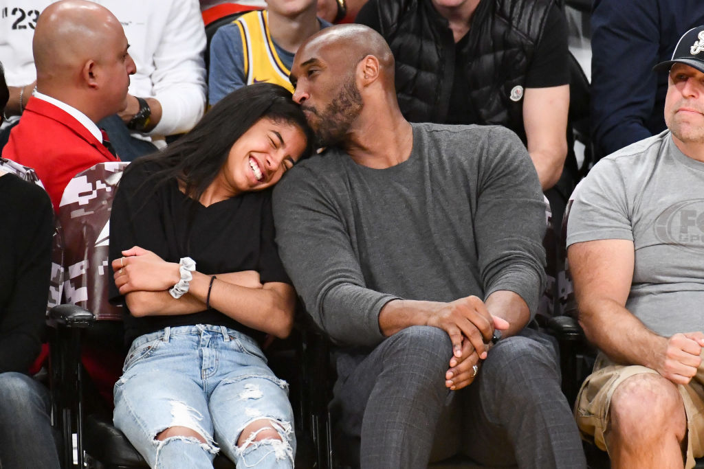 Kobe Bryant and his daughter