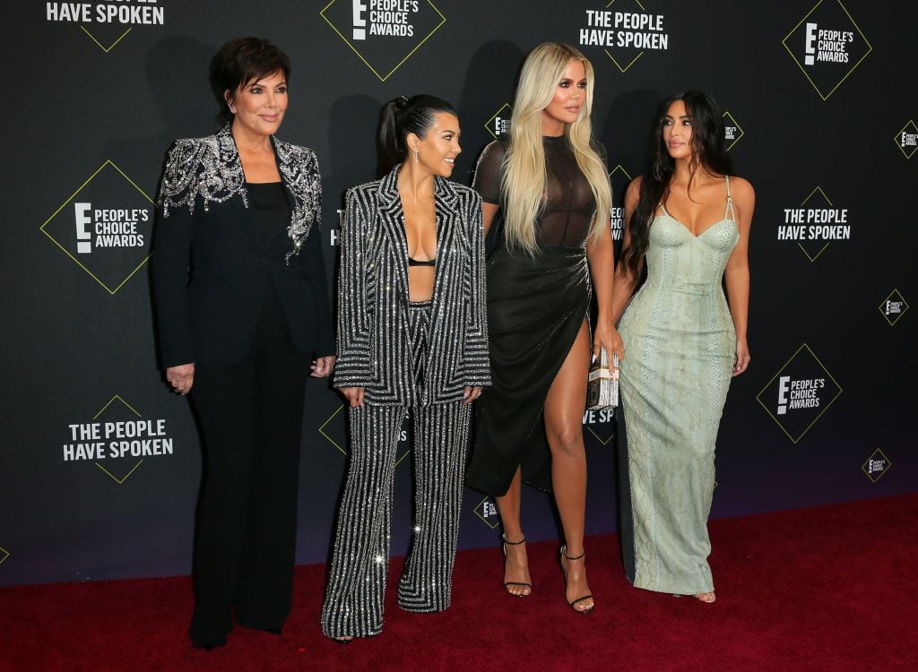 Kris Jenner, Kourtney Kardashian, Khloe Kardashian, and Kim Kardashian | JEAN-BAPTISTE LACROIX/AFP via Getty Images