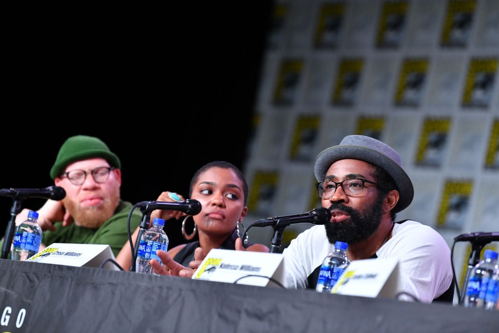 Krondon, China Anne McClain, and Cress Williams of Black Lightning season 3 episode 11