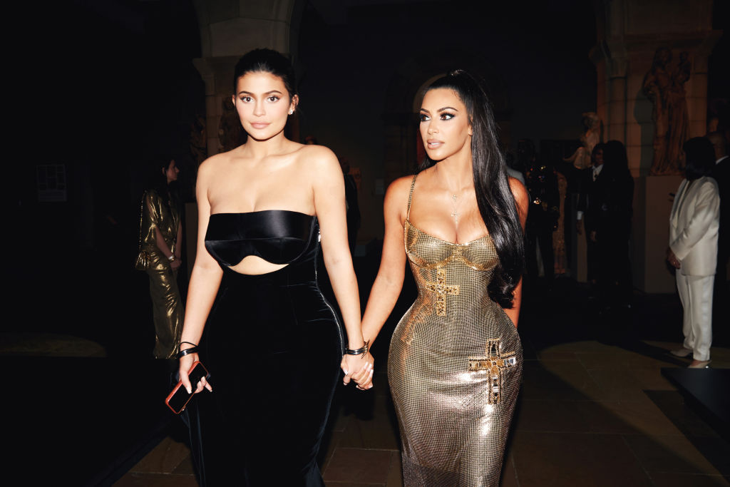 makeup gurus Kylie Jenner and Kim Kardashian West youtube