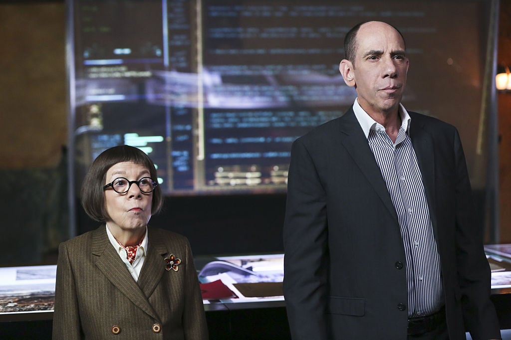 Linda Hunt and Miguel Ferrer. | Cliff Lipson/CBS via Getty Images