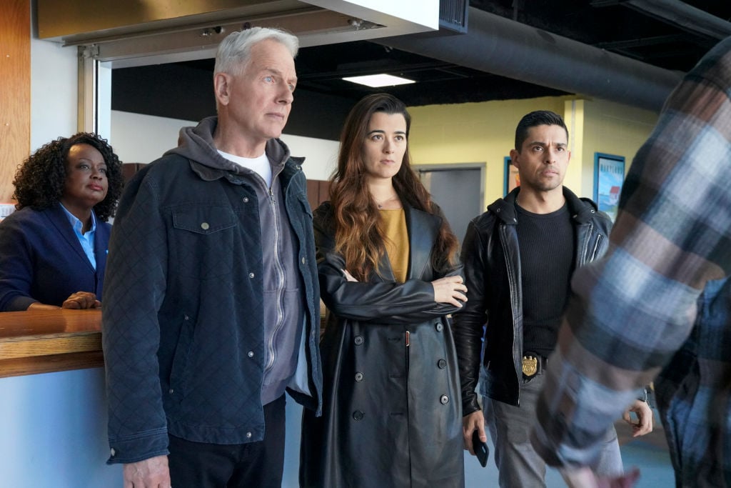 Mark Harmon, Cote de Pablo, and Wilmer Valderrama | Bill Inoshita/CBS via Getty Images