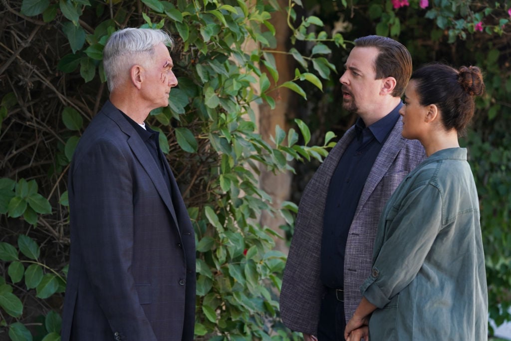 Mark Harmon, Sean Murray, and Cote de Pablo |  Michael Yarish/CBS via Getty Images