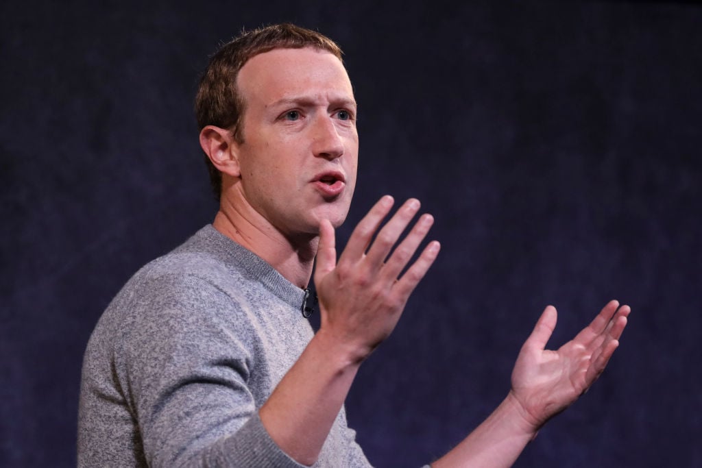 Facebook CEO Mark Zuckerberg speaks about the new Facebook News feature at the Paley Center For Media