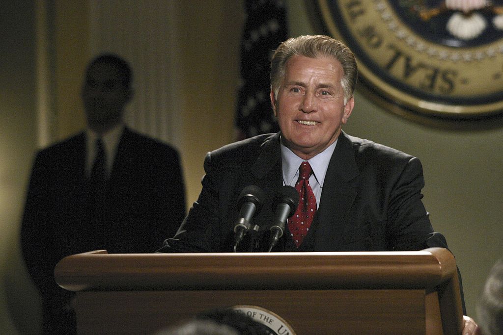 Martin Sheen as President Josiah "Jed" Bartlet on 'The West Wing'