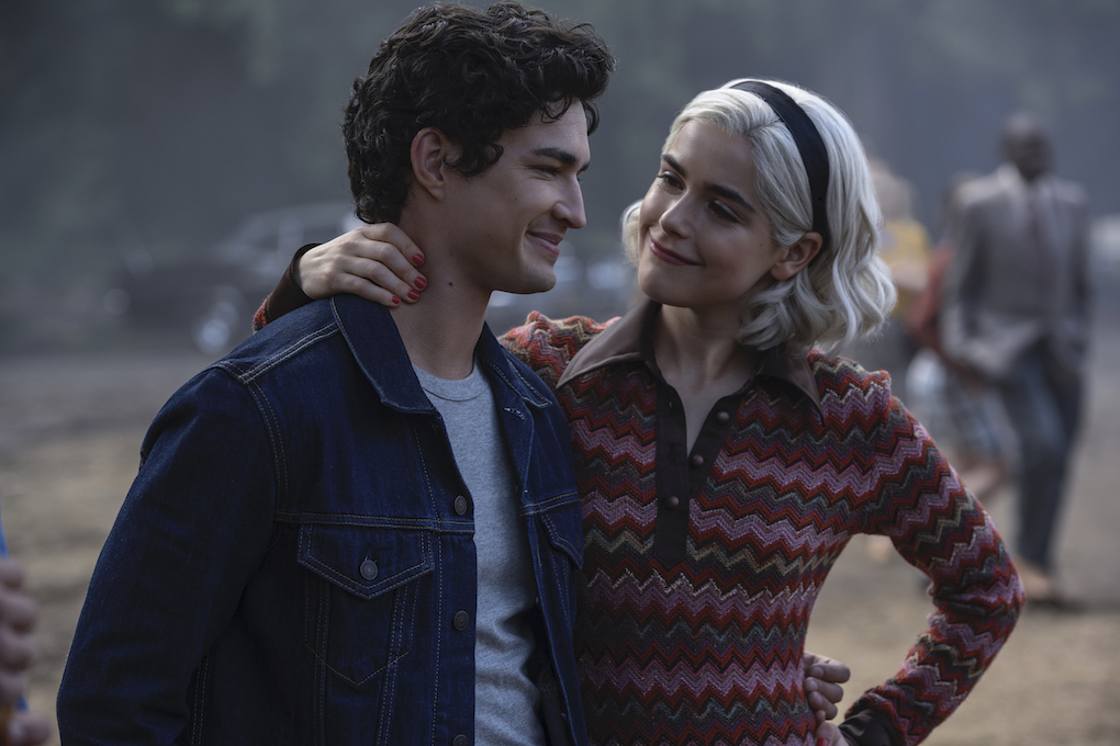 Nick and Sabrina at the carnival in Part 3 of 'CHILLING ADVENTURES OF SABRINA.'